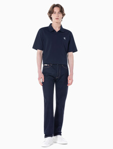 Buy 남성 스탠다드 스트레이트핏 다크블루 데님 in color CK RAW SELVEDGE