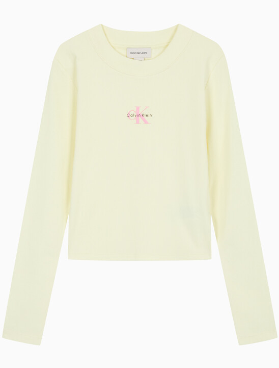 여성 L/S 모노그램 베이비 티셔츠