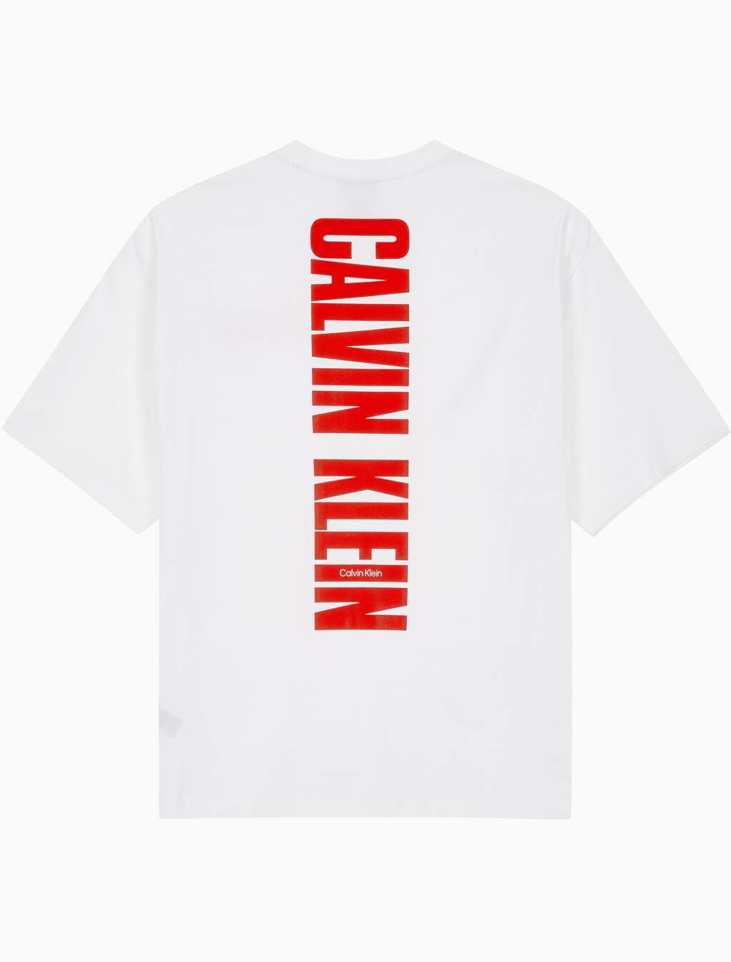 Buy 남성 릴렉스핏 버티컬 로고 반팔 티셔츠 in color BRILLIANT WHITE