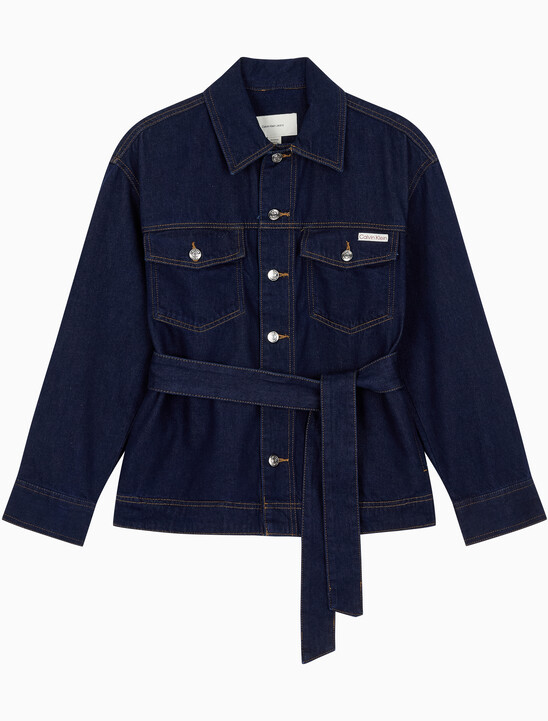 여성 신치드 데님 자켓 린스