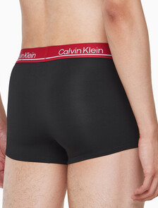 Buy 남성 CK 마이크로 플러스 로우 라이즈 드로즈 3PK in color BLACK