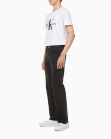 Buy 남성 블랙 90s 스트레이트핏 데님 in color WASHED BLACK LOGO LACE