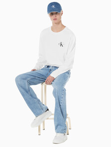 Buy 남성 90's 스트레이트핏 라이트블루 에코 쿨 데님 in color CHALKY BLUE