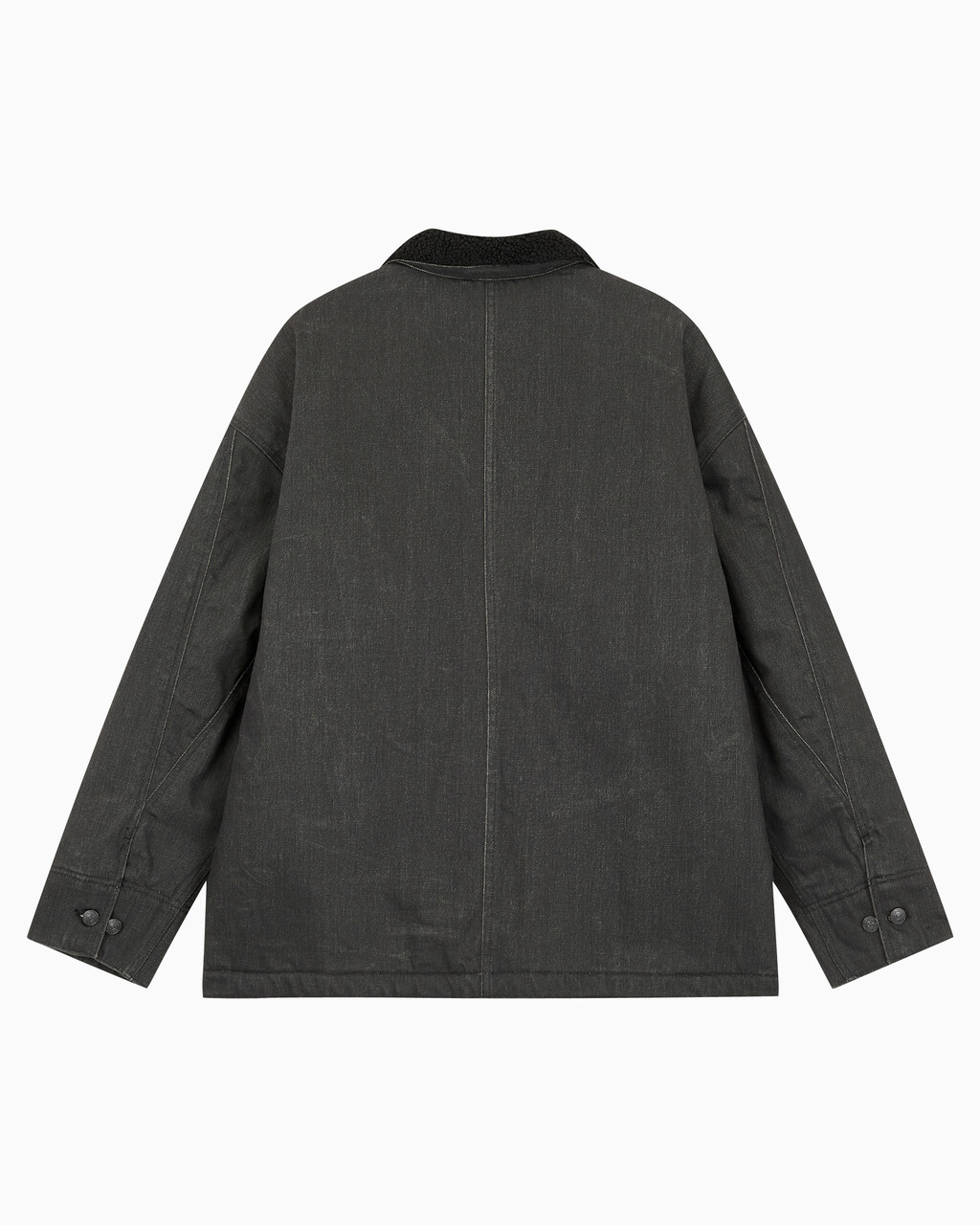 Buy 남성 쉐르파 숏 코트 자켓 in color BLACK