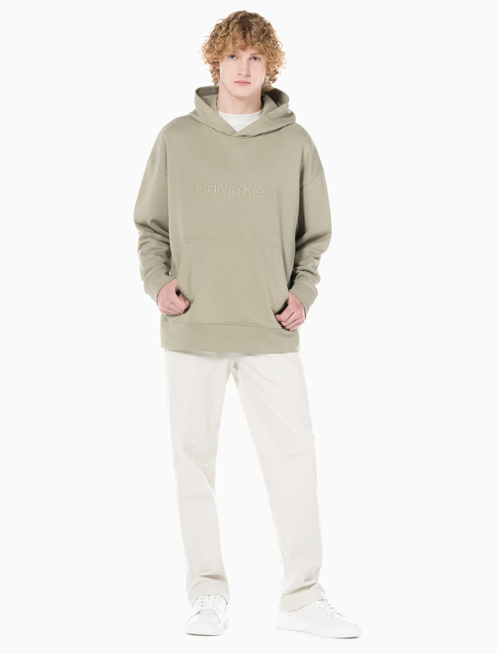 Buy 남성 90'S 스트레이트핏 밴딩 치노 in color BLUR FLORAL_BLACK