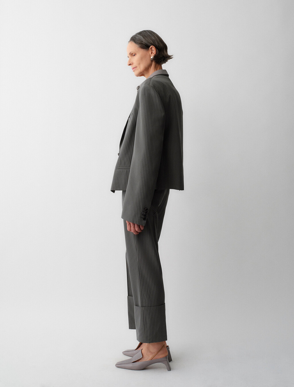 Buy CORDELIA WOMENS SUIT JACKET in color CHARCOAL