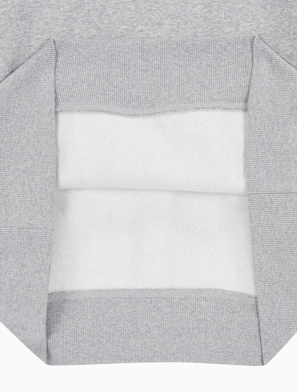 Buy 남성 아카이브 릴렉스핏 CK 스몰 로고 기모 후디 in color GREY HEATHER