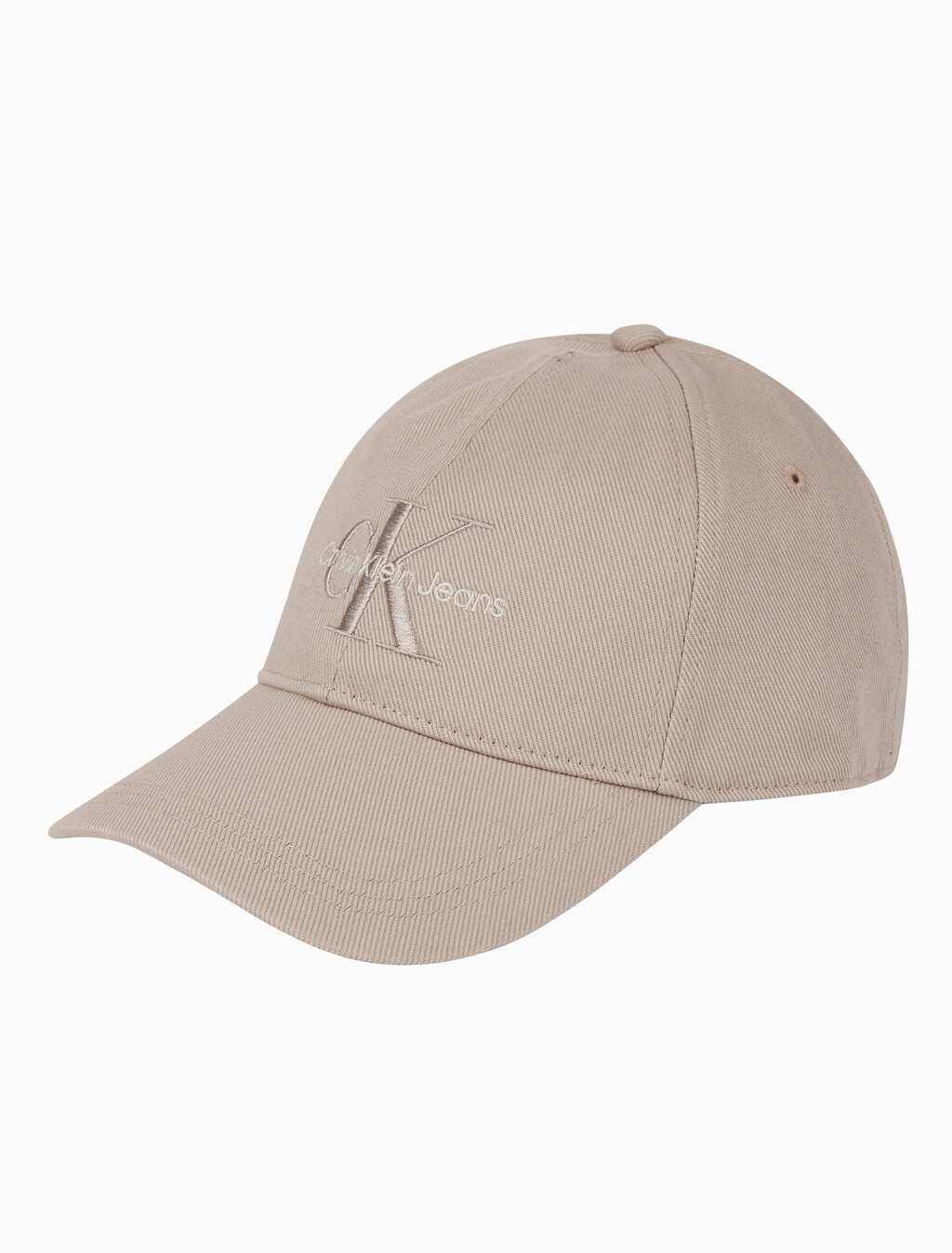 Buy 남녀공용 CKJ 모노그램 엠브로이더리 볼캡 in color BROWN