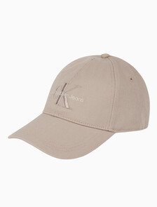 Buy 남녀공용 CKJ 모노그램 엠브로이더리 볼캡 in color BROWN