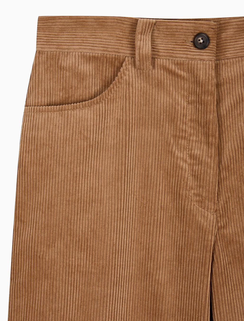 Buy 여성 코듀로이 5포켓 릴렉스드 팬츠 in color Brown