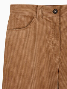 Buy 여성 코듀로이 5포켓 릴렉스드 팬츠 in color Brown