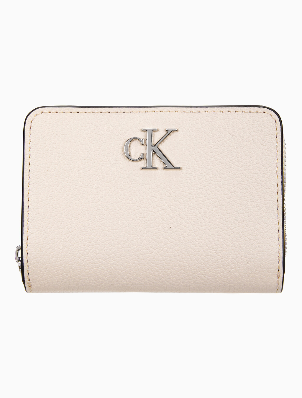 Buy 여성 CKJ 미니멀 모노그램 카드지갑 in color PINK BEIGE