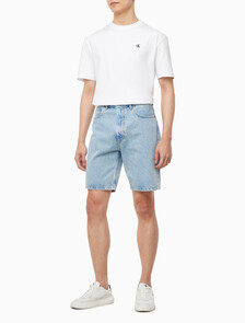 Buy 남성 릴렉스핏 90's 라이트블루 데님 쇼츠 in color CK LT INDIGO