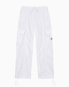 Buy 여성 소프트터치 화이트 카고 팬츠 in color BRIGHT WHITE
