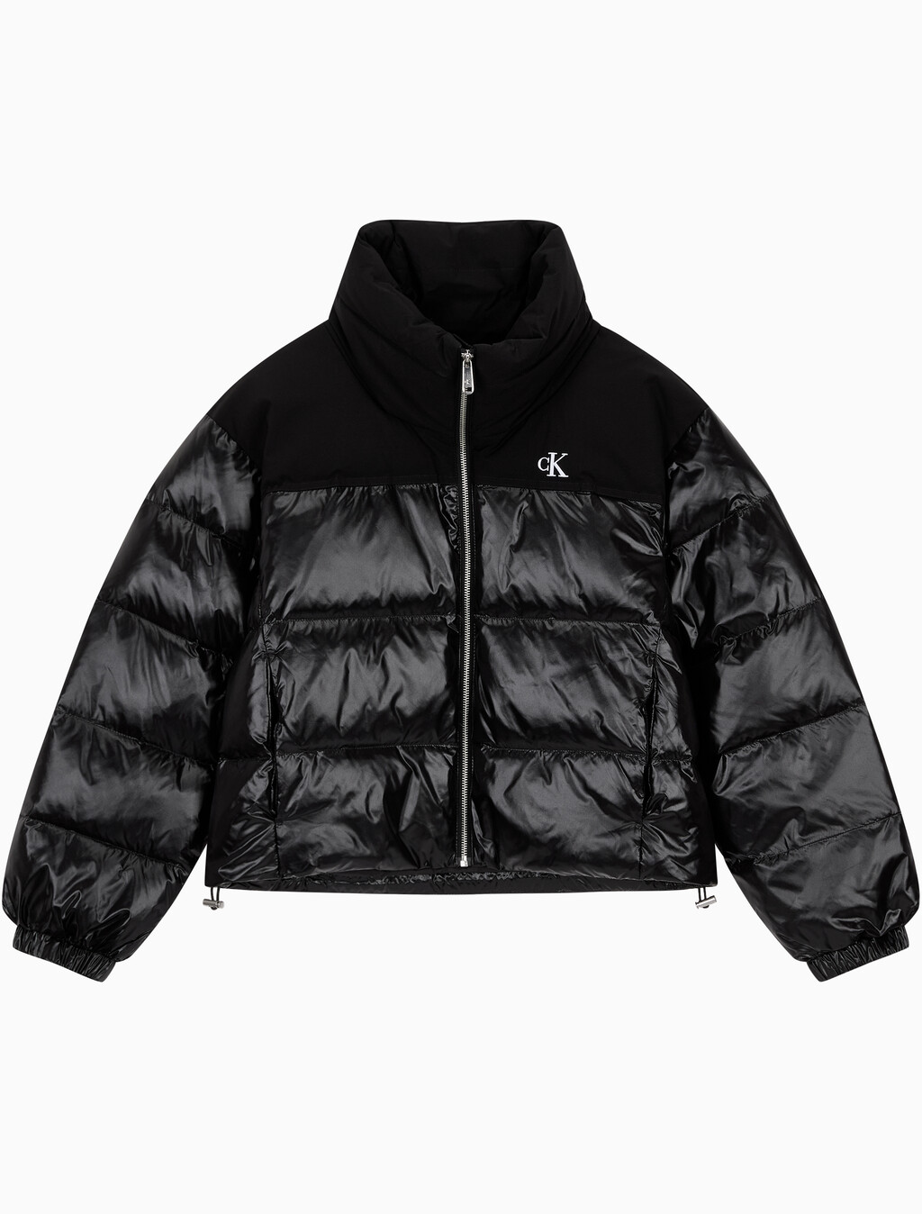 Buy 여성 매트 블라킹 샤인 다운 자켓 in color BLACK