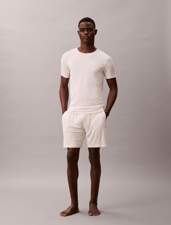 남성 모달 립 모달 립 반팔 쇼츠 세트