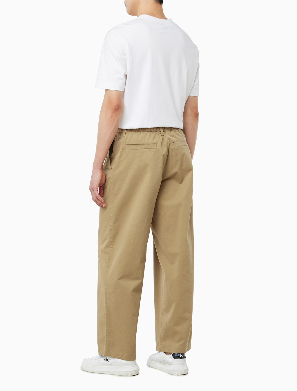 Buy 워시드 면 트윌 플리츠 치노 팬츠 in color TIGERS EYE