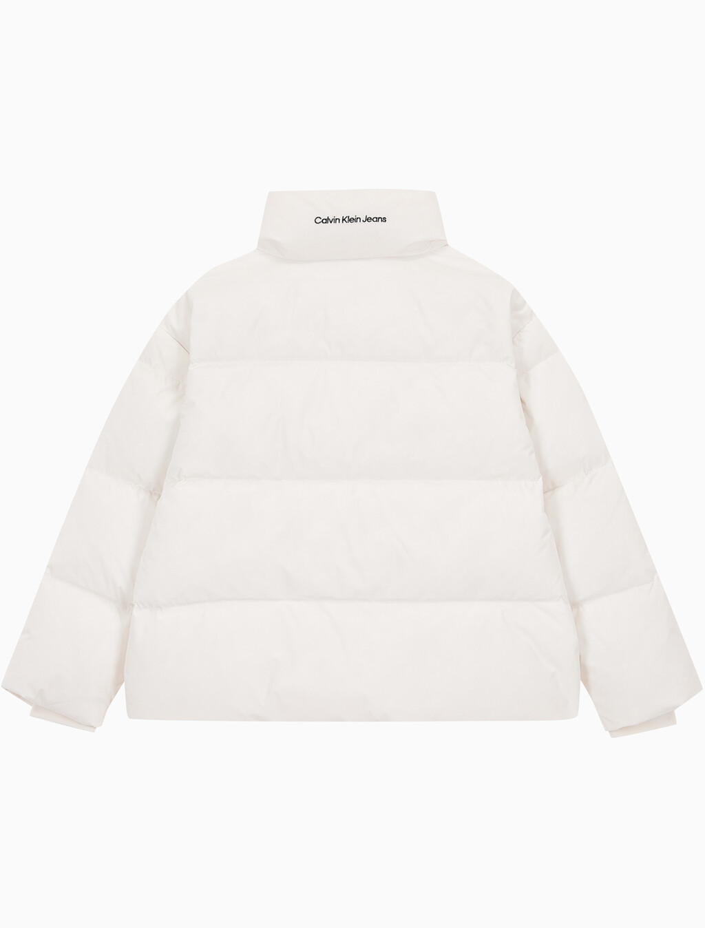 Buy 여성 숏 렝스 스탠드 카라 푸퍼 다운 재킷 in color WHITE