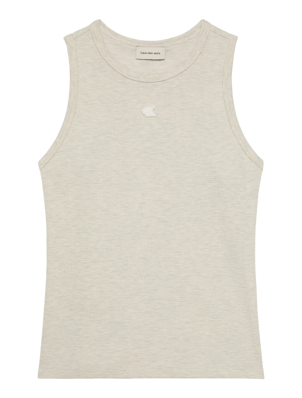 Buy 여성 모노그램 패치 와플 레이서 탱크 in color VANILLA HEATHER