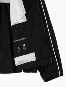 Buy 남성 릴렉스핏 스탠드 카라 트랙 자켓 in color BLACK