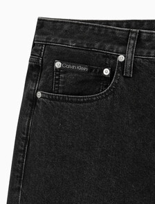 Buy 남성 90's 스트레이트핏 블랙 데님 in color WASHED BLACK LOGO LACE