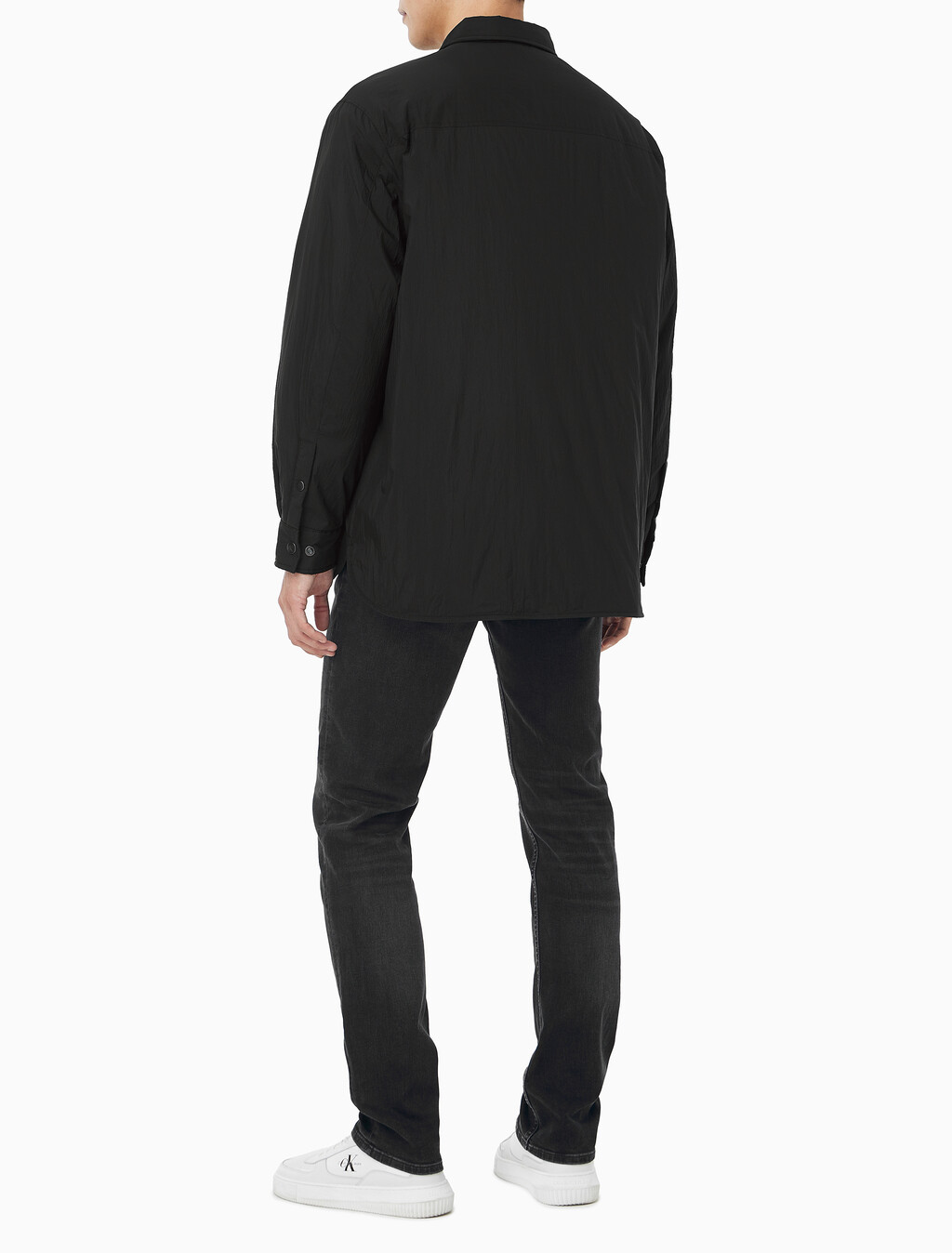 Buy 남성 패디드 셔츠 자켓 in color BLACK