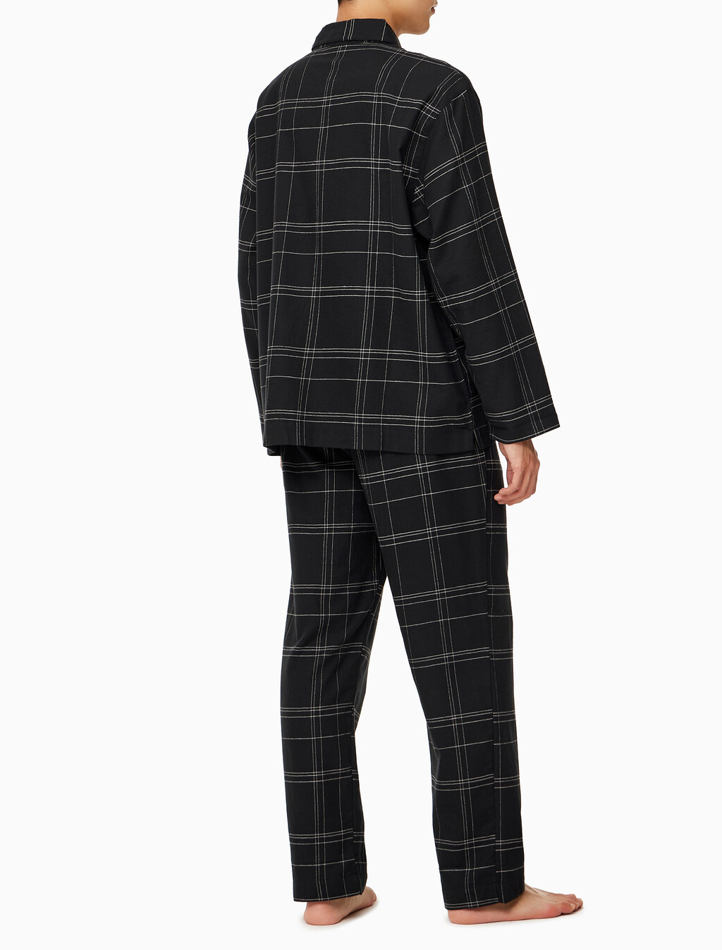 Buy 남성 플란넬 슬립 팬츠 in color BLACK PLAID