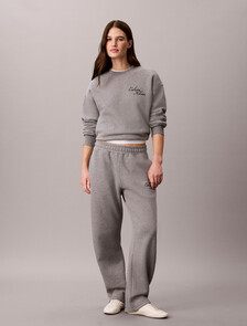 Buy 여성 텍스쳐드 크루넥 스웻셔츠 in color MEDIUM GREY HEATHER