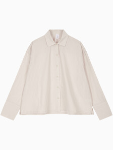 Buy 여성 포플린 슬립 롱슬리브 탑 in color LIGHT PINK