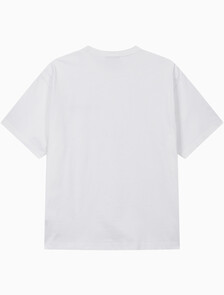 Buy 남성 릴렉스핏 바우하우스 로고 반팔 티셔츠 in color BRILLIANT WHITE