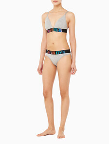 Buy 여성 인텐스파워 프라이드 코튼 트라이앵글 in color GREY HEATHER