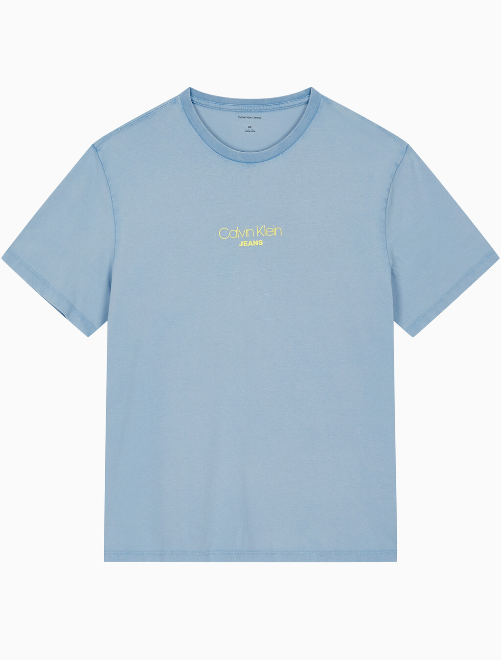 Buy 남성 레귤러핏 그래픽 워시 반팔 티셔츠 in color BLUE