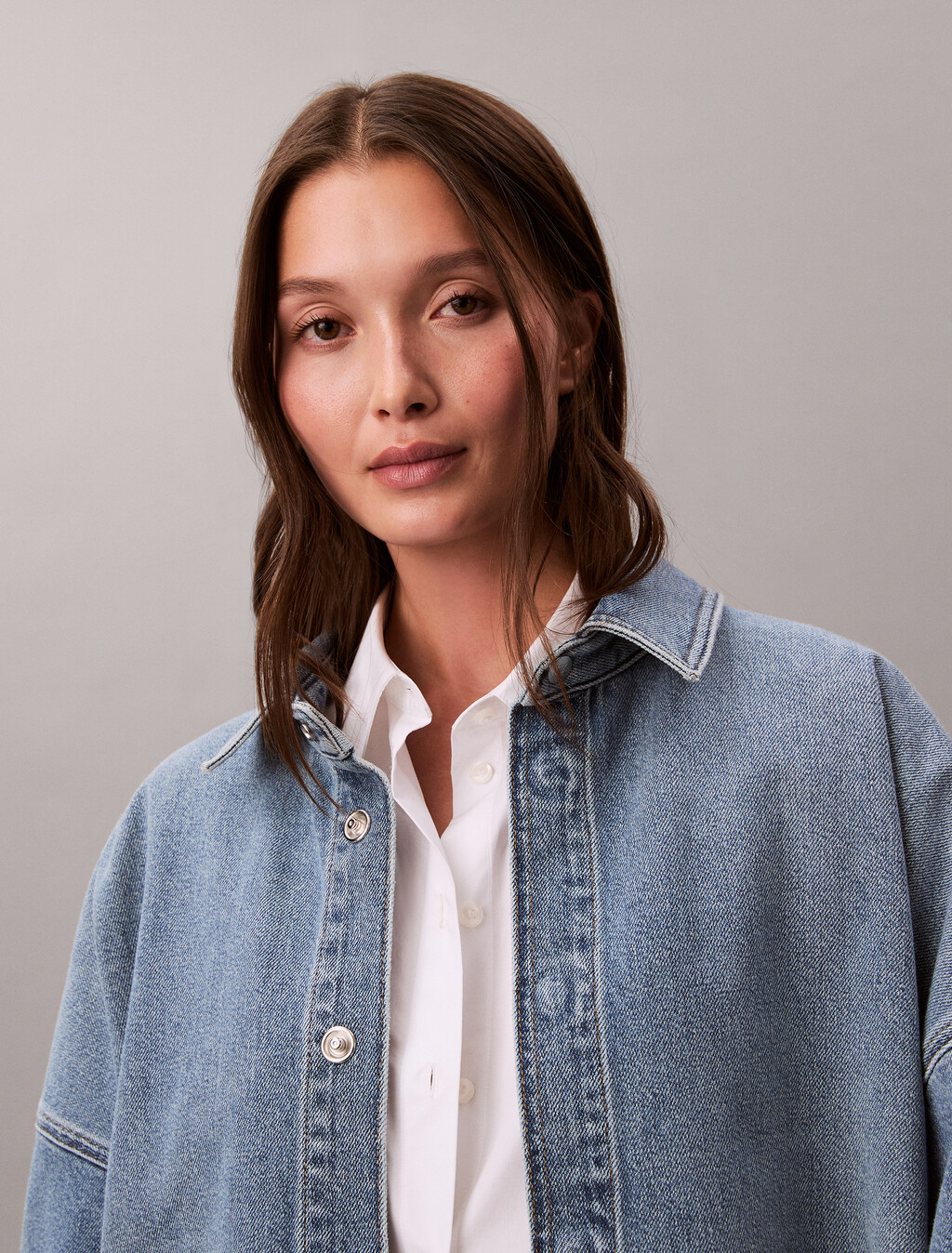 Buy 여성 데님 보이프렌드 셔츠 in color Overnight blue