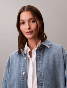 Buy 여성 데님 보이프렌드 셔츠 in color Overnight blue