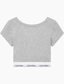 Buy 여성 모던 코튼 티셔츠 아웃푸쉬 브라렛 in color GREY HEATHER