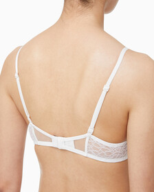 Buy 여성 CK 블랙 그래픽 레이스 AF 푸쉬업 브라 in color VAPOROUS GRAY