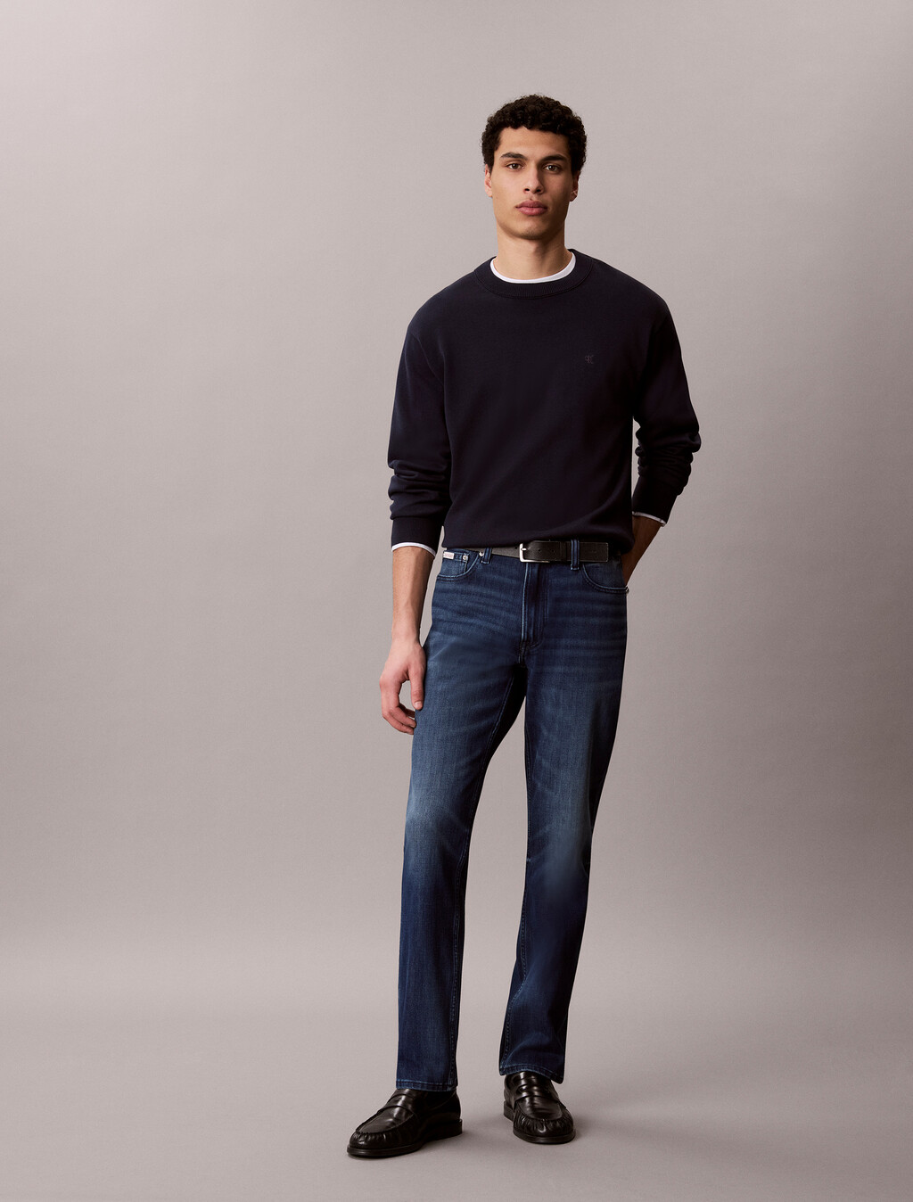 Buy [37.5 Denim Technology] 남성 슬림핏 37.5 진 in color Blue black