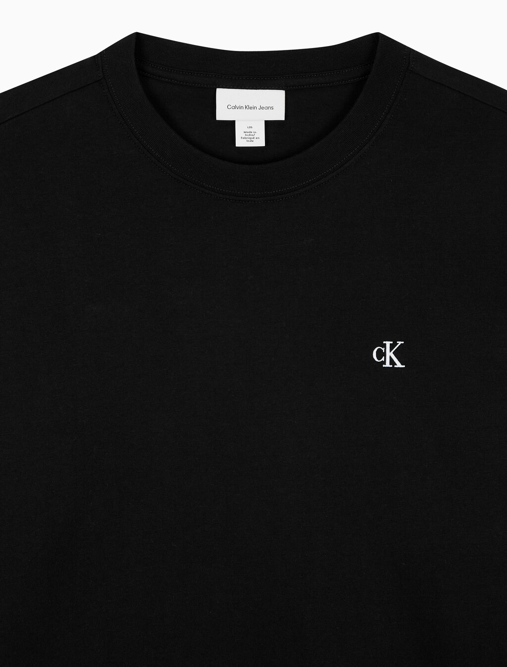 Buy 남성 이지핏 아카이브 로고 긴팔 티셔츠 in color BLACK