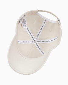 Buy 남녀공용 CKJ 모노그램 엠브로이더리 캡 in color EGGSHELL