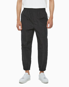 Buy 남성 사이즈 지퍼 조거 팬츠 in color CK BLACK