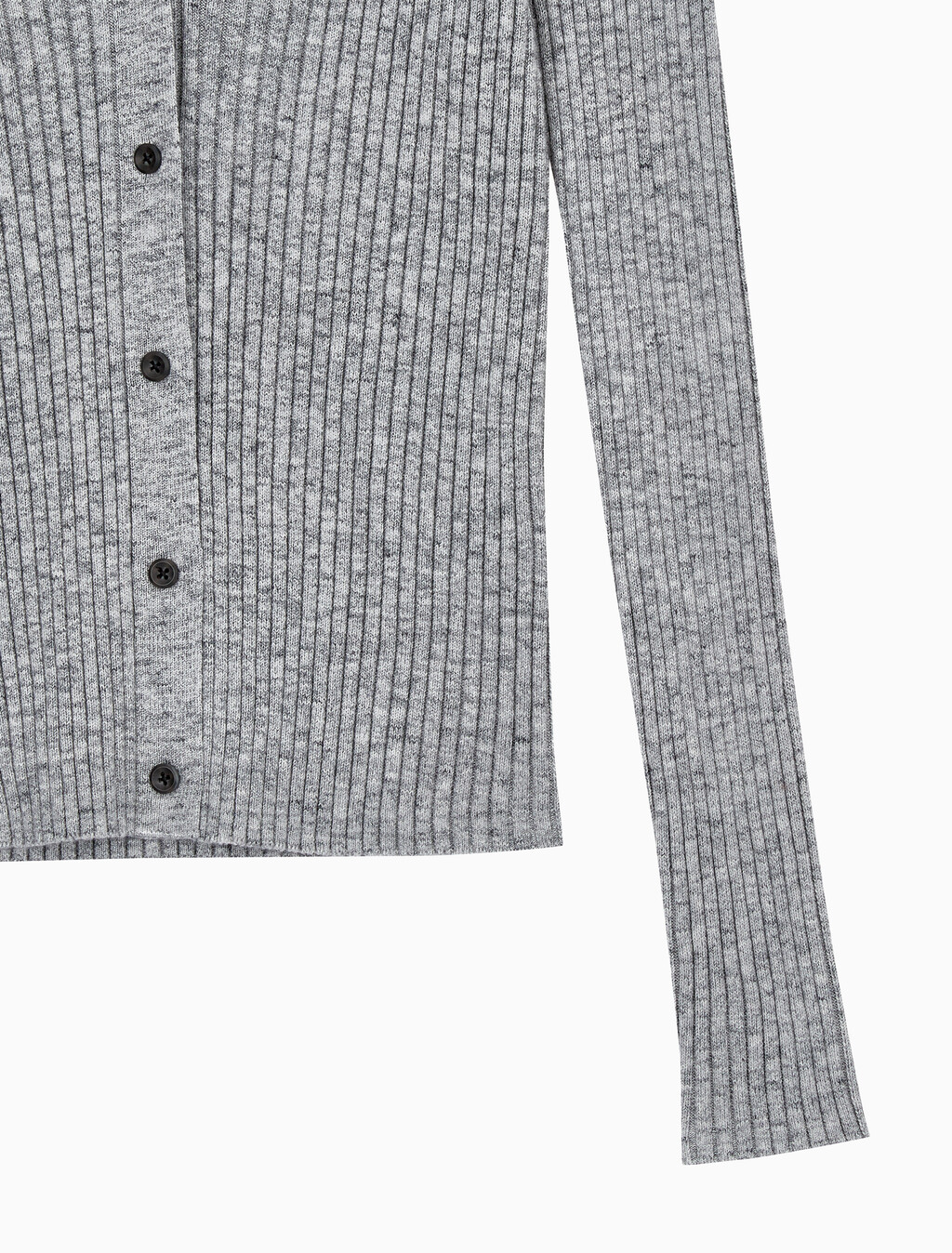 Buy 여성 립 가디건 in color Grey