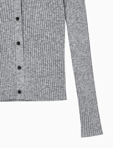 Buy 여성 립 가디건 in color Grey