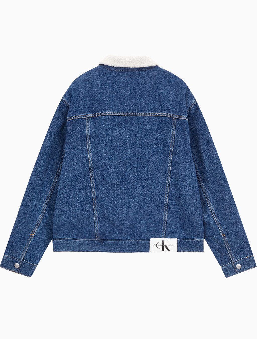 Buy 남성 레귤러 90's 쉐르파 자켓 in color MID BLUE BACK EMBRO