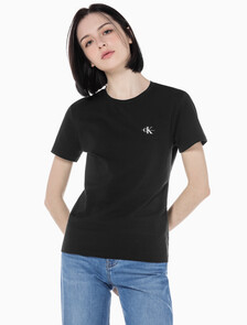 Buy 여성 슬림핏 2PK 반팔 티셔츠 in color CK BLACK