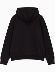 Buy 남성 아카이브 로고 플리스 후드 집업 in color BLACK BEAUTY