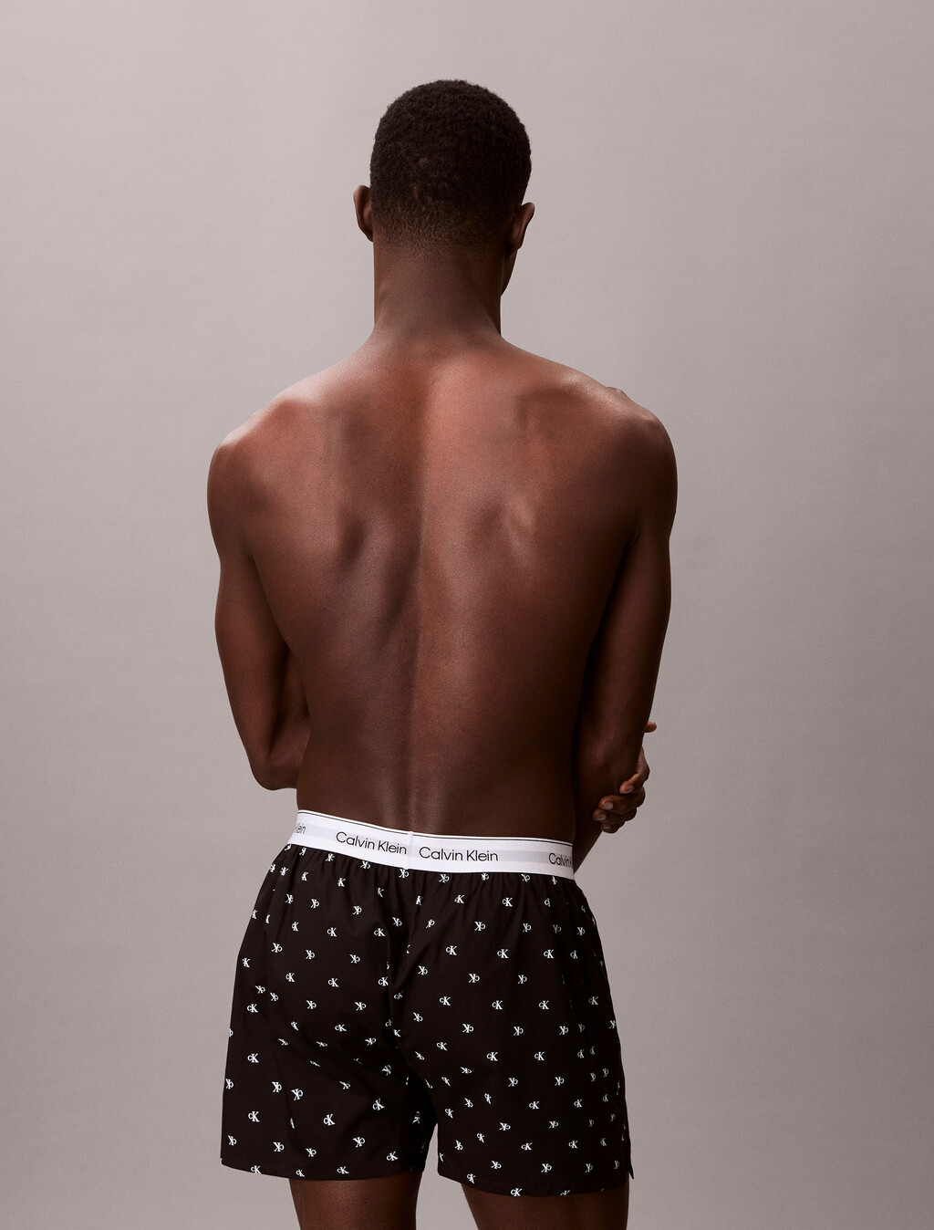 Buy 남성 코튼 포플린 박서 in color DIAMOND LOGO PRINT_BLACK