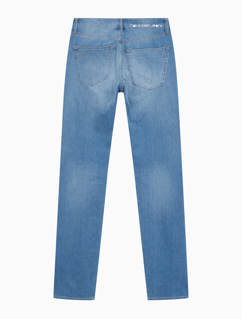 Buy 남성 모던 테이퍼 라이트블루 데님 in color CHALKY BLUE