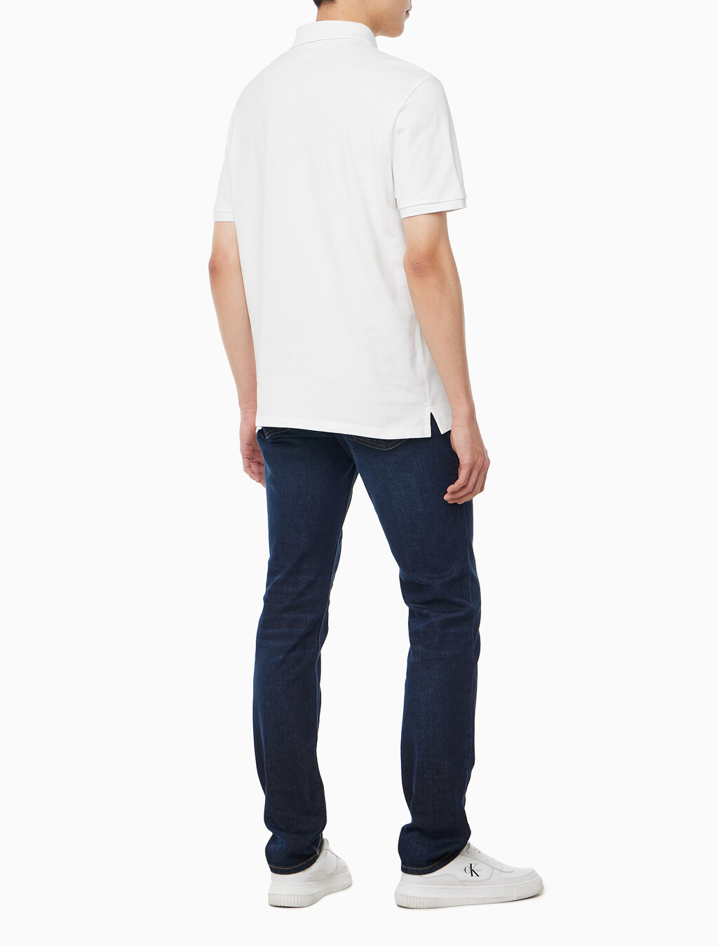 Buy 남성 레귤러핏 피케 반팔 클래식 폴로 티셔츠 in color BLANC DE BLANC