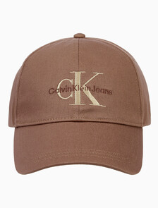 Buy 남녀공용 CKJ 모노그램 엠브로이더리 볼캡 in color COGNAC