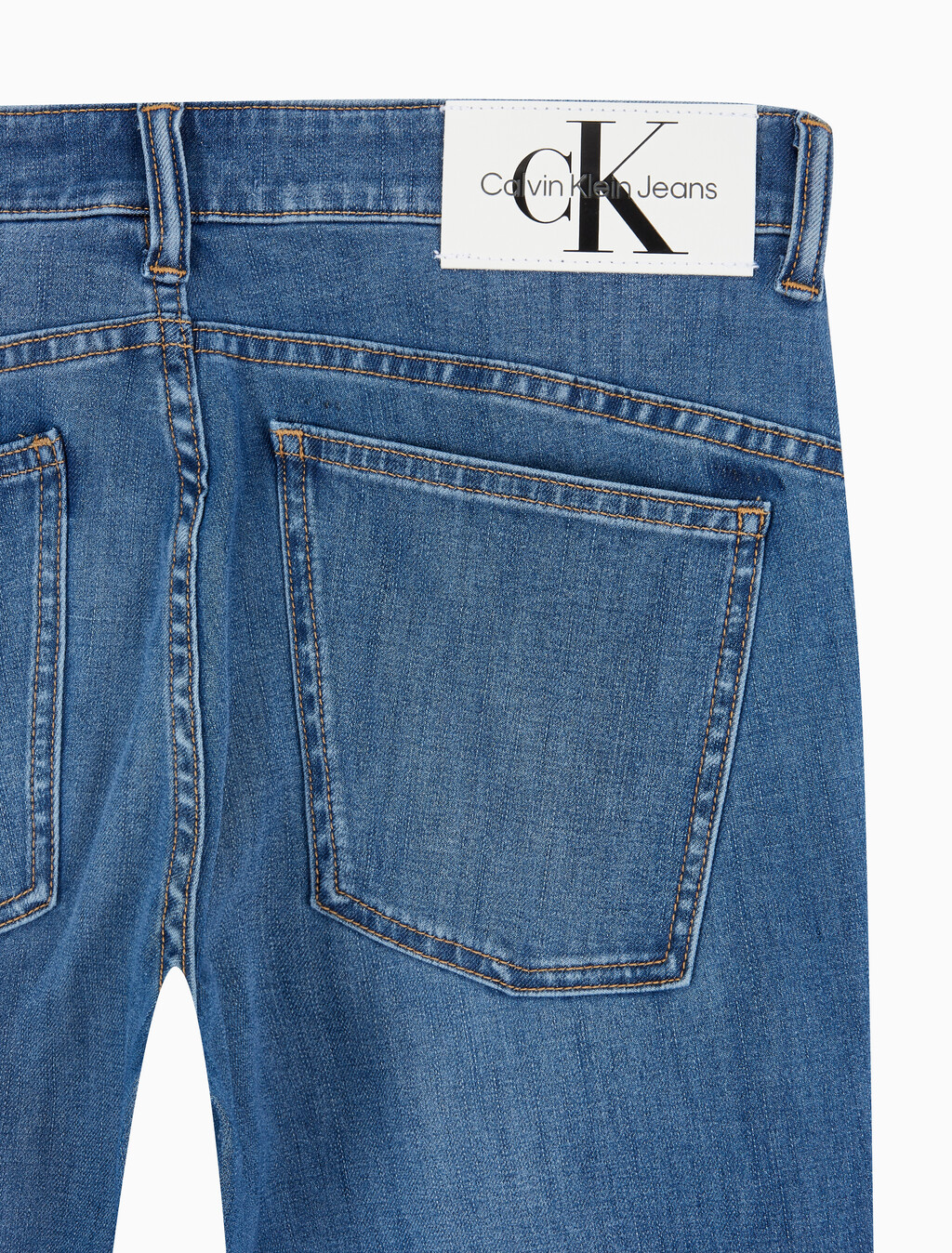 Buy 남성 바디핏 미드블루 37.5 기능성 데님 in color MID BLUE BACK EMBRO